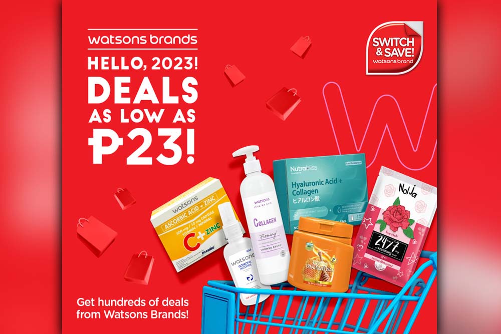 It’s Raining Bundles And Discounts As Watsons Holds A 23 Peso Sale To Welcome 2023!