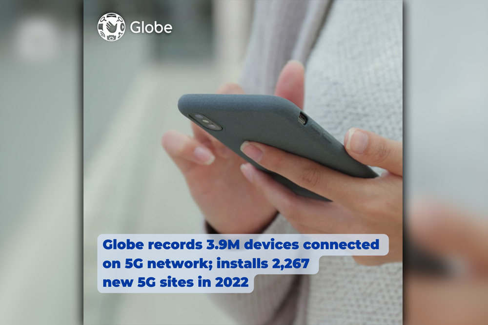 Globe records 3.9M devices connected on 5G network