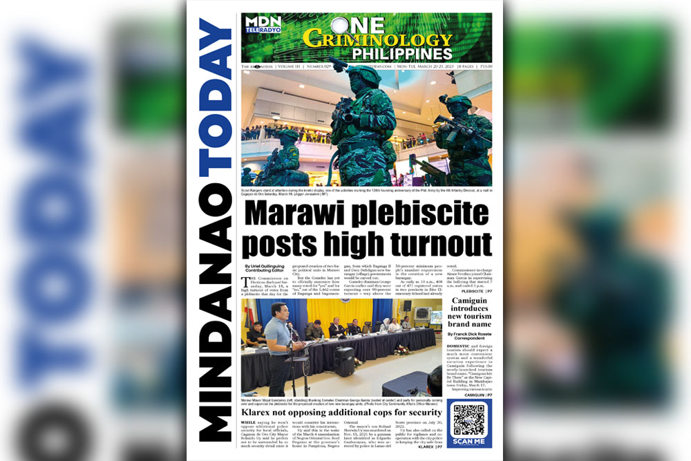 THE MINDANAO TODAY MARCH 20-21, 2023