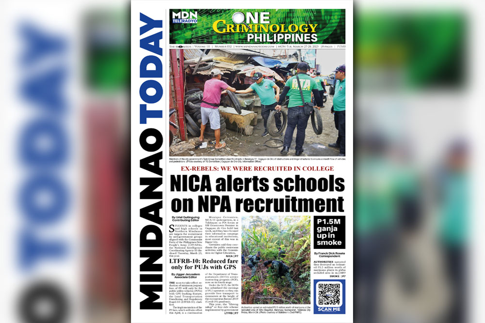 THE MINDANAO TODAY MARCH 27-28, 2023