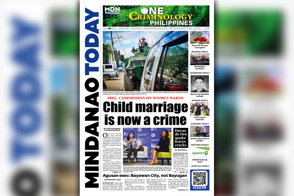 THE MINDANAO TODAY MARCH 8-9, 2023`