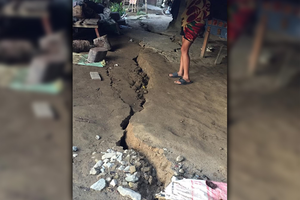 5.3 magnitude quake in Davao de Oro leaves cracks, landslides