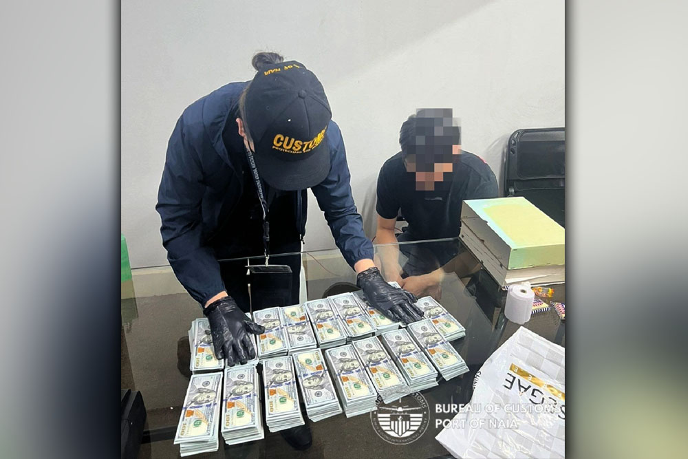 BOC seizes undeclared USD167-K from Korean traveler