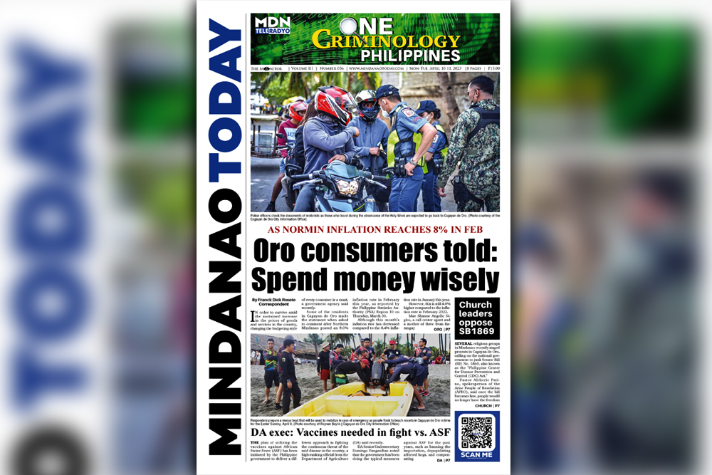 THE MINDANAO TODAY APRIL 10-11, 2023