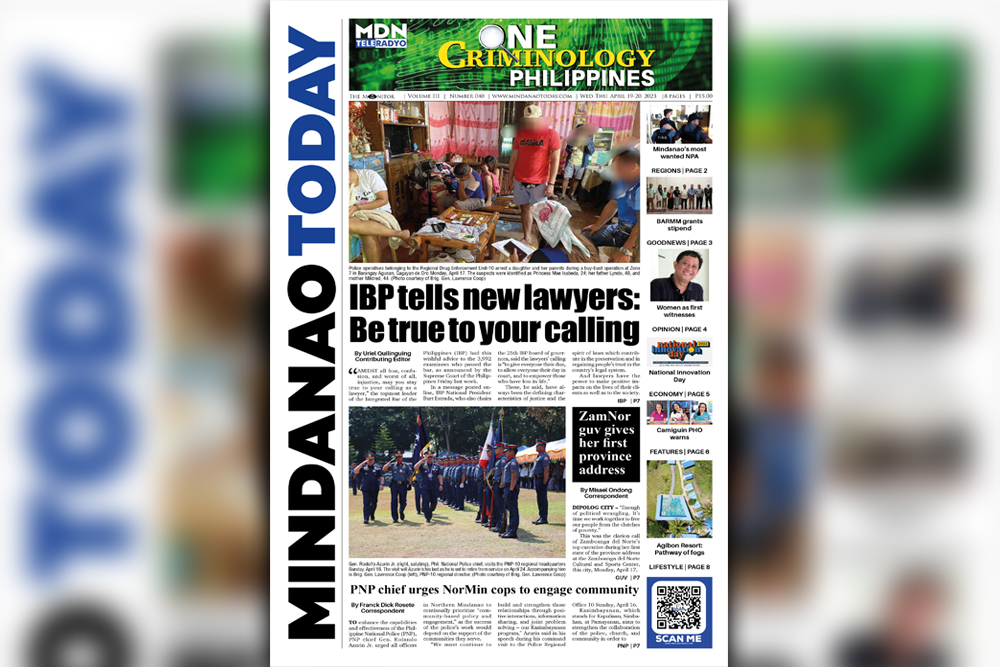 THE MINDANAO TODAY APRIL 19-20, 2023