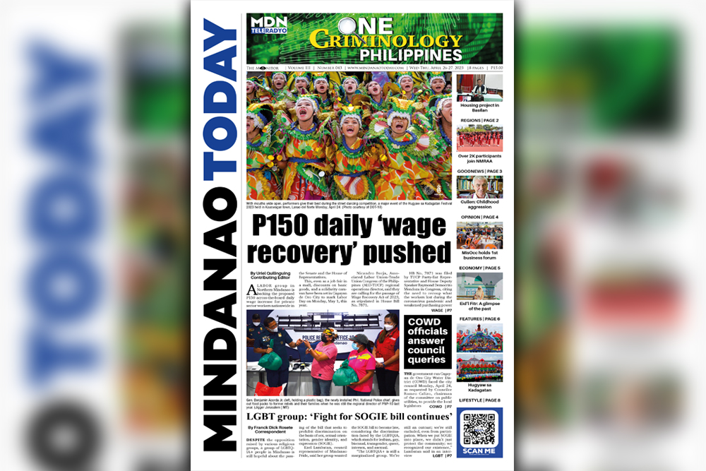 THE MINDANAO TODAY APRIL 26-27, 2023