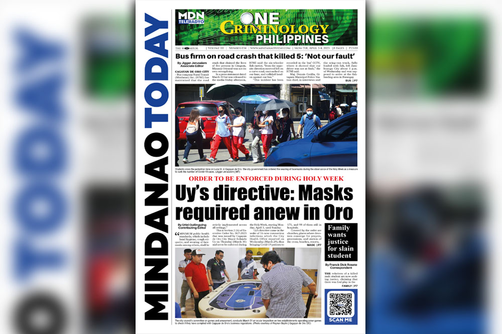 THE MINDANAO TODAY APRIL 3-4, 2023