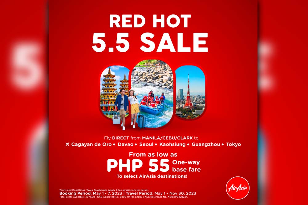 AirAsia Philippines sustains 2023 growth with 92% load factor in Q1