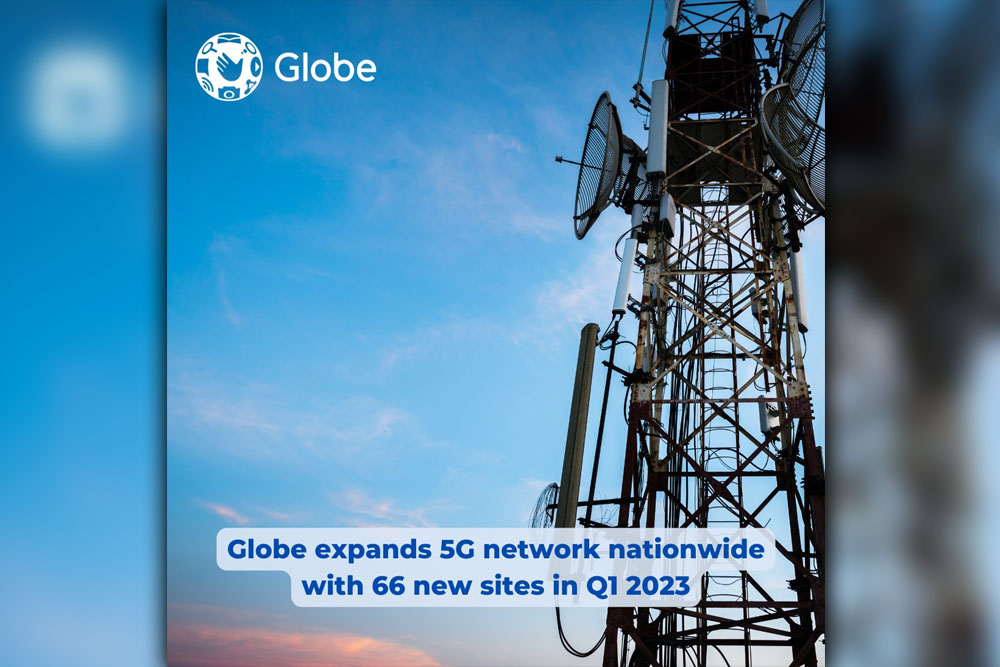 Globe expands 5G network nationwide with 66 new sites in Q1 2023