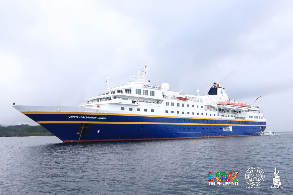 Cruise ship passengers visit Bucas Grande in Surigao Norte