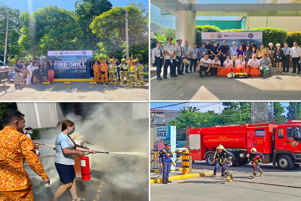 BFP, SM Hold Nationwide Fire Drill