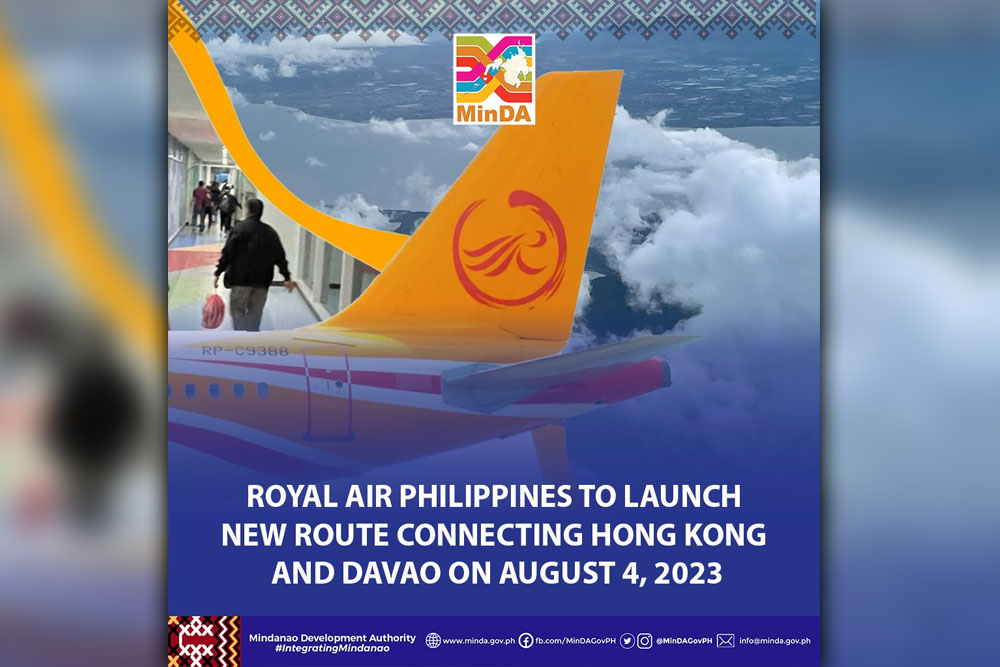 Royal Air PH to launch Hongkong-Davao route