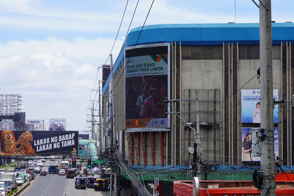 DOLE-10, ChildFund PH unveil billboard vs child labor