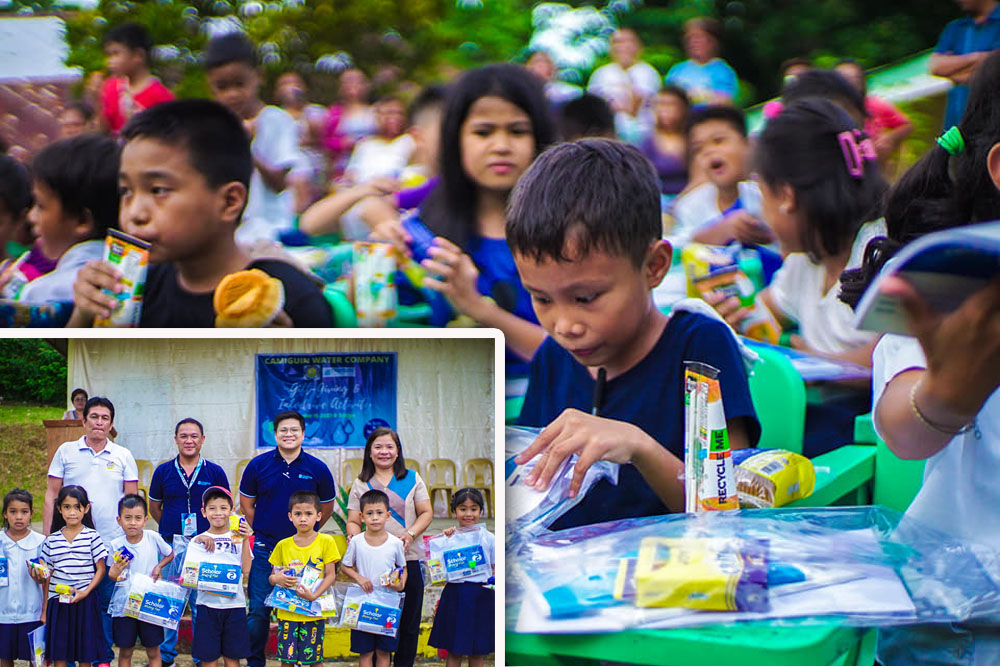 Camiguin water firm promotes water conservation, gives supplies to learners in Mahinog