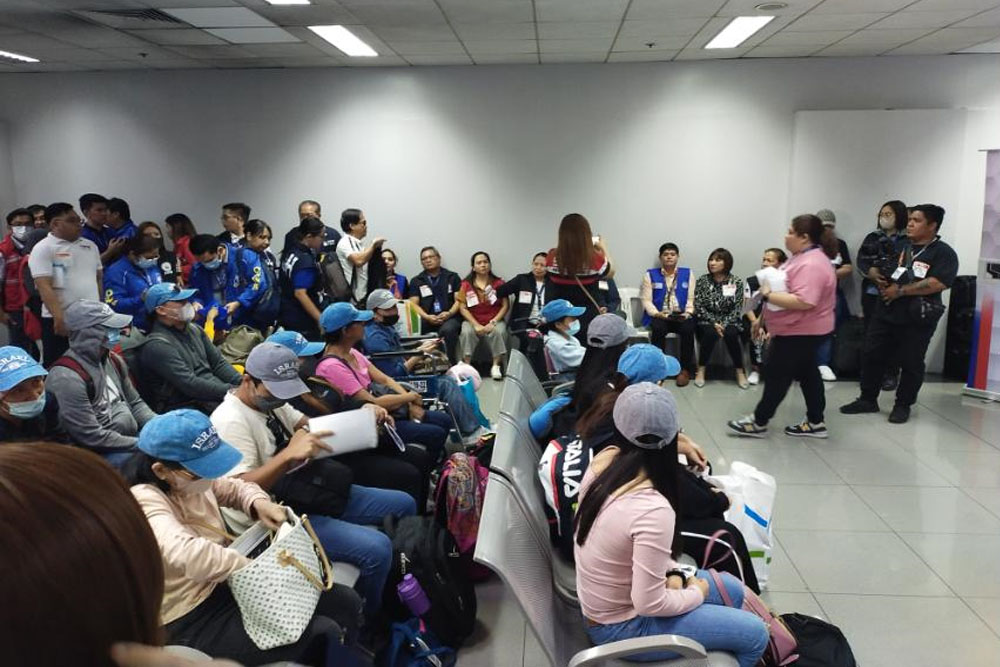 DMW processing repatriation of 120 more Filipino workers from Israel