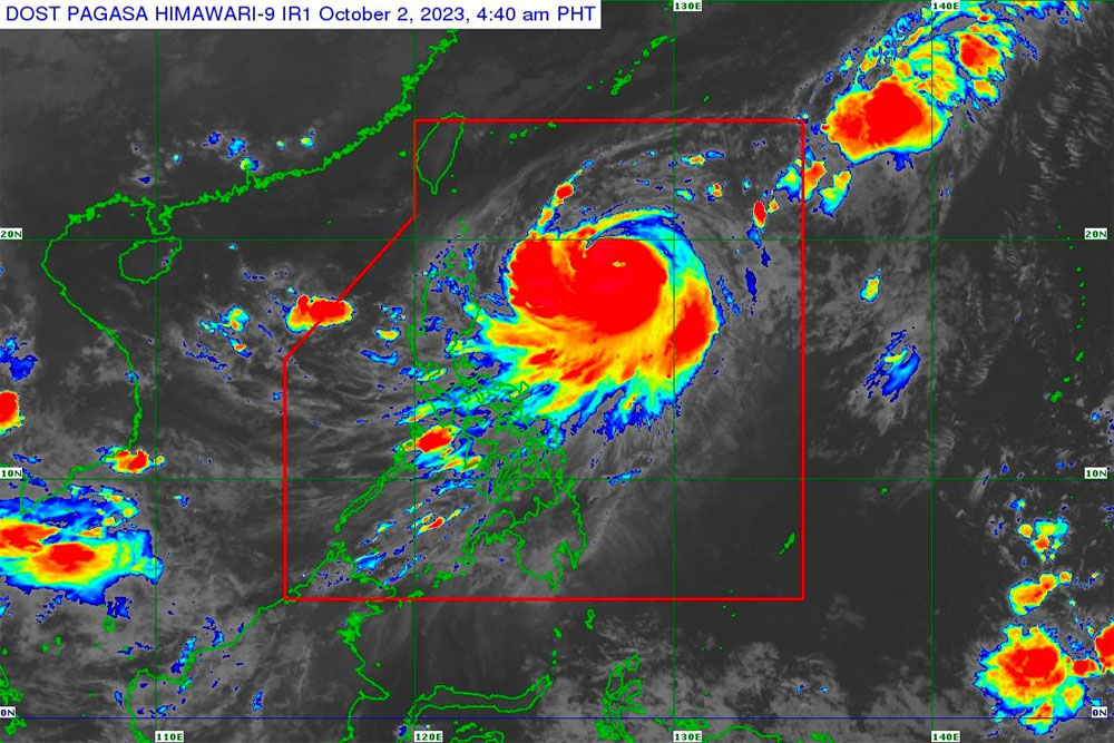 Jenny now a typhoon; Signal no. 1 up over parts of N. Luzon