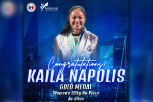 Ju-jitsu fighter Napolis wins PH's first gold in World Combat Games