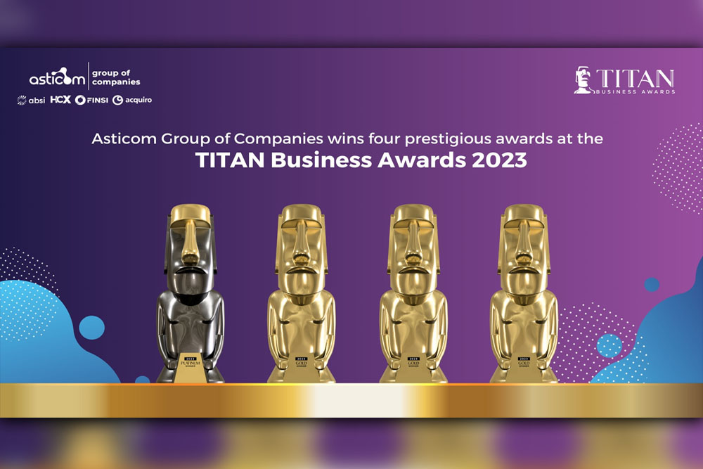 Asticom Group of Companies wins 4 prestigious awards at the TITAN Business Awards 2023