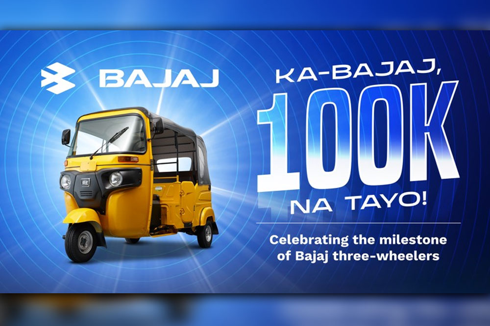 BAJAJ THREE-WHEELER, TUNAY NA #1 SA 100,000+ PINOY!