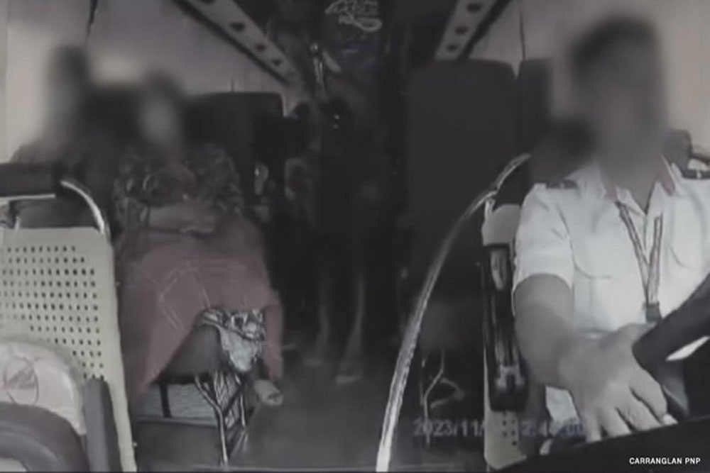 Cops review CCTV of 2 passengers shot dead inside bus