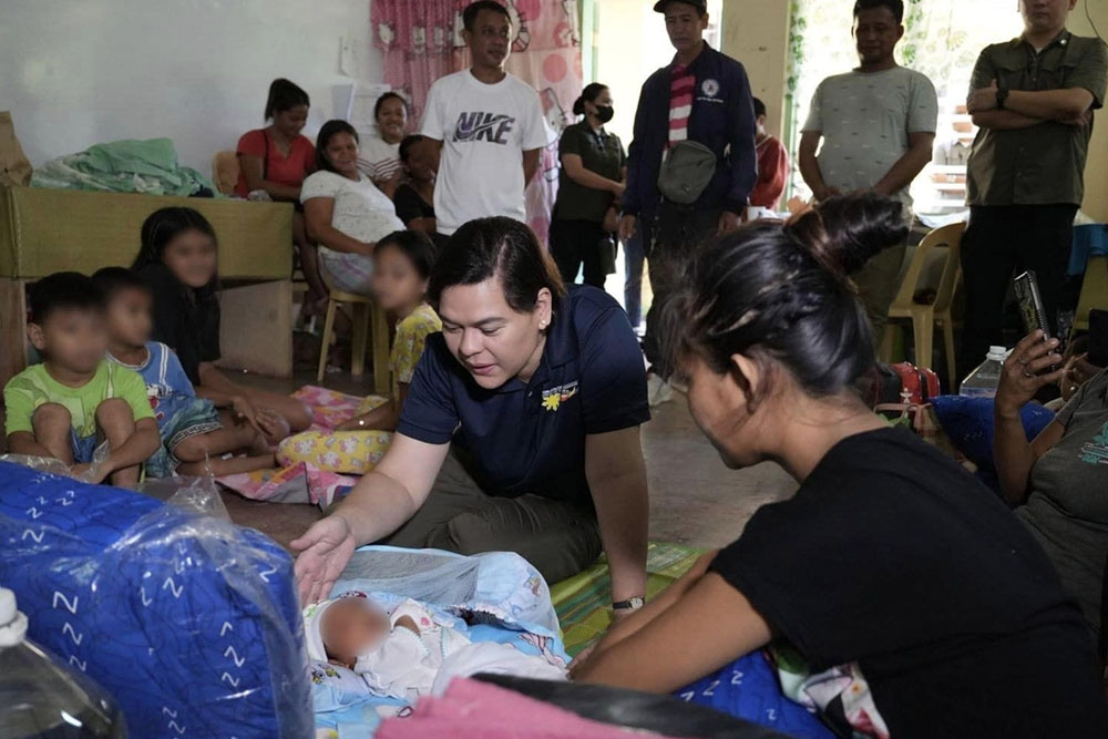 VP Sara leads aid handover for Davao flood victims