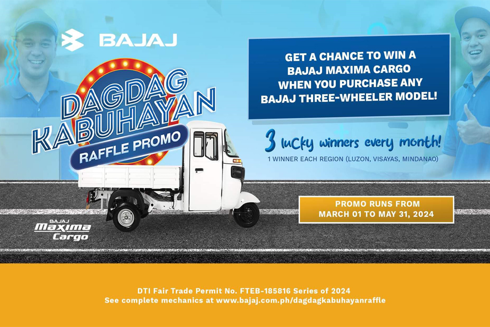 We all want to have that "extra income" to provide for our family's needs. That is why Bajaj Philippines launched the Bajaj Dagdag Kabuhayan raffle promo. This enticing promo gives three (3) lucky Ka-Bajaj a chance to win a P225,888 worth Bajaj Maxima Cargo. Here are the winners for the first draw last April 12: Hardworking father from Legazpi, Albay | After a few years as a tricycle driver, Edmundo Jadie finally experienced driving continuously on the uphills in his hometown after he purchased his very own Bajaj Maxima Z at Motortrade Legazpi last March, which he never experienced when he is still driving his traditional tricycle. After that, he never thought of driving a traditional tricycle again. Equipped with a 236.22cc engine, heavy-duty CV Shaft, and dual front fork suspension, Bajaj Maxima Z can easily climb the steep roads in Legazpi city and easily absorb any bumps along the road. For Edmundo, the Bajaj Three-wheeler is the leader in durability!