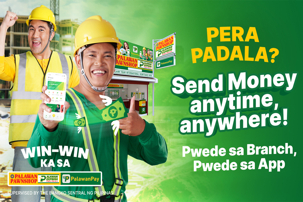 Pwede sa Branch, Pwede Sa App, Send Money Anytime, Anywhere with Palawan Express Prera Padala or through PalawanPay