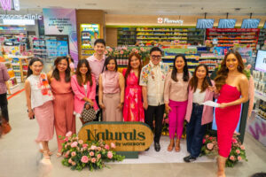 Watsons executives and event host Kaladkaren during the launch of Naturals by Watsons Prestige Rose