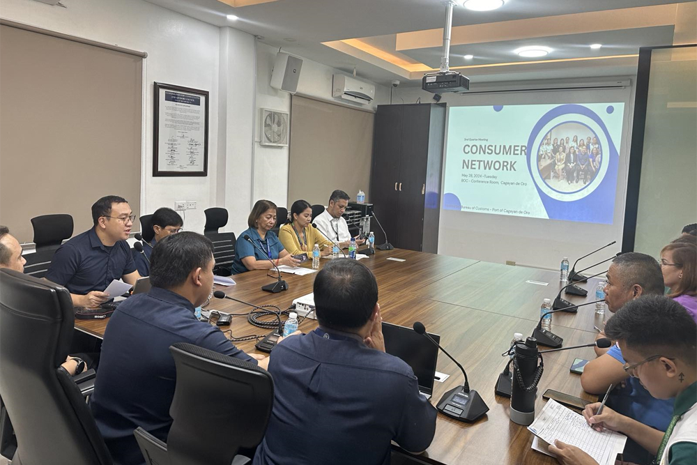 The Consumer Network (ConsumerNet) in Northern Mindanao convened its second quarter meeting for 2024 highlighting the guidelines on the shipment of balikbayan boxes and water issues in Cagayan de Oro City. (Photo courtesy of DTI-10)