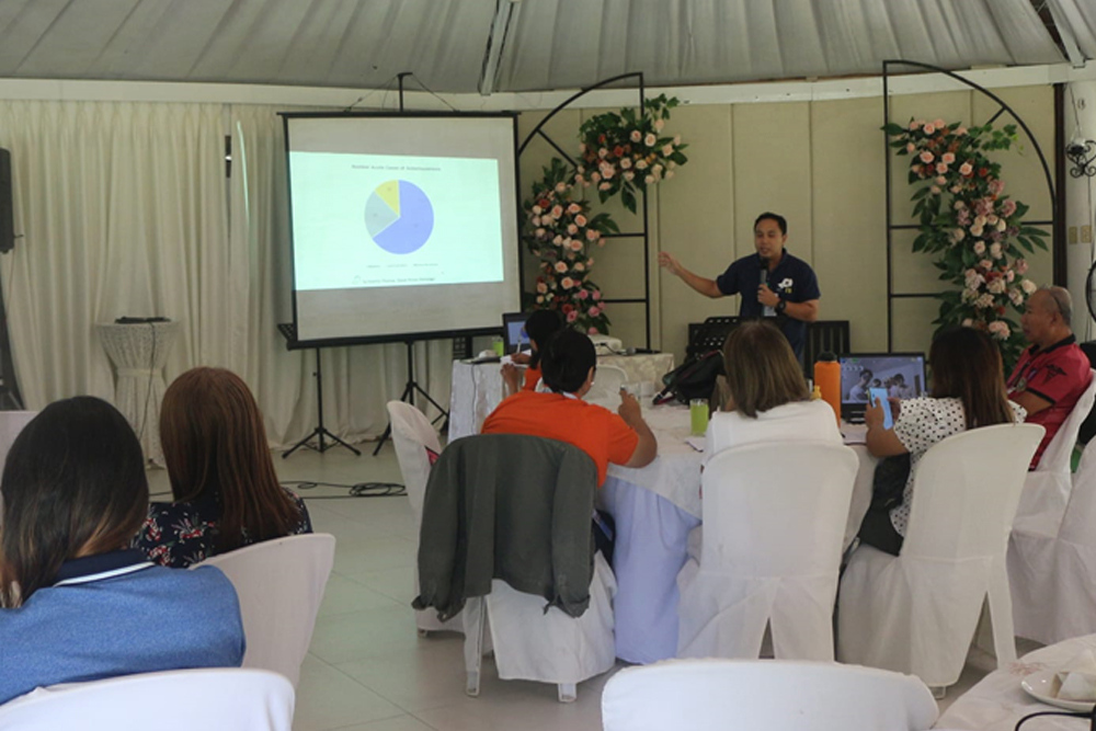 Dr. John Daniel Estandarte from DOH-10 cites the need for comprehensive interventions to fight the spread of the deadly schistosomiasis disease. (JNCLumambas/GIP-PIA-Bukidnon)