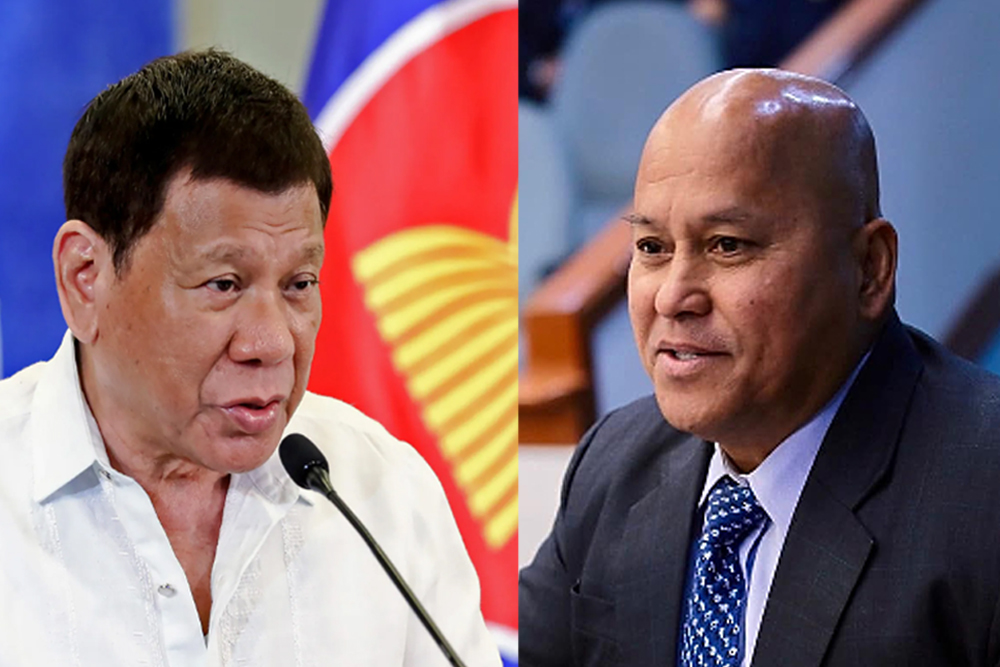 Former President Rodrigo R. Duterte and Senator Ronald dela Rosa (File photos)