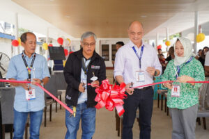 Officials of the Department of Social Welfare and Development Field Office 10 led by Regional Director Ramel Jamen (leftmost) cut the inaugural ribbon of the DWSD-10 Clients' Lounge, June 7, 2024. Arnel Cabanao photo