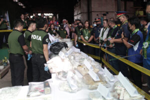 DESTROYED. Officials of the Philippine Drug Enforcement Agency (PDEA) 13 (Caraga) lead the destruction of about PHP34.3 million worth of confiscated illegal drugs weighing 51,807.9 grams, in Butuan City on Friday (June 14, 2024). The dangerous drugs were seized by the various units of PDEA in Caraga, Soccsksargen, and Davao region. (Photo courtesy of PDEA-13)